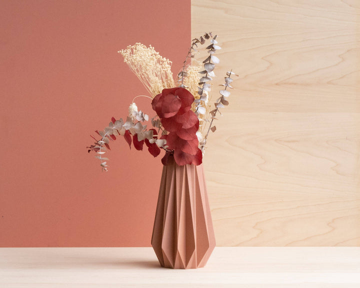 Origami Vase - Terracotta / 6 in