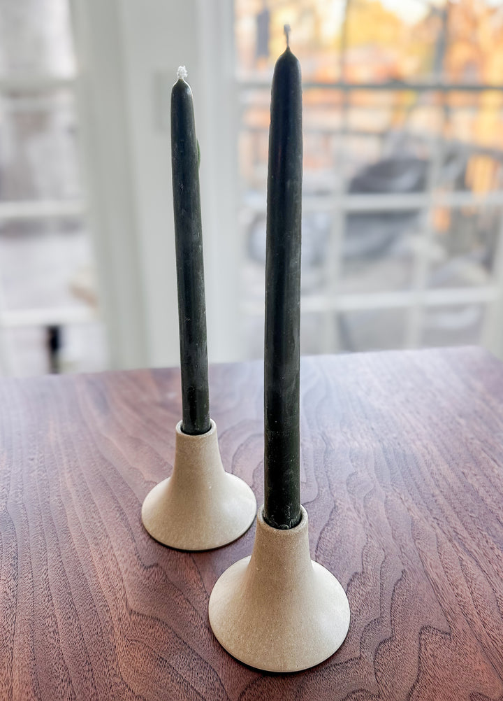 Artisan handpressed candleholders