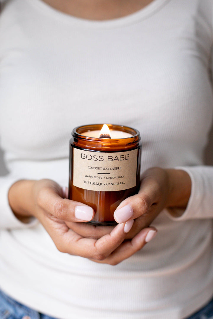 Boss babe coconut candle